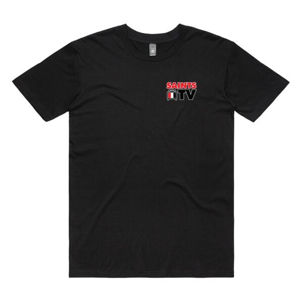Saints TV Logo Tee - Black Thumbnail