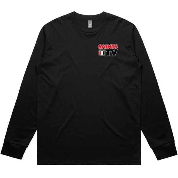 Saints TV Logo Tee - Black Thumbnail